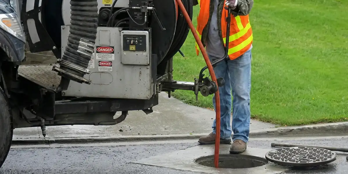 sewage clean up professionals using industrial equipment to remove contaminated wastewater in Pittsburgh, PA